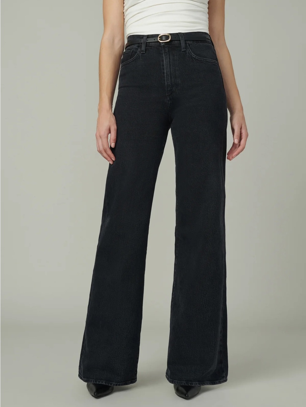 Joe’s Jeans Black The Mia High Rise Wide Leg Denim Jeans in Bewitched 27 - Picture 2 of 15